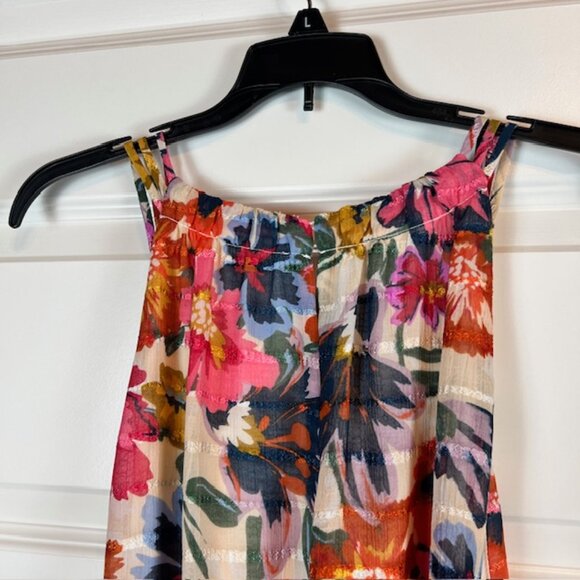 Maggy London Woman Plus Size 20W Floral Print Sleeveless Maxi Dress Multicolor - Picture 6 of 9